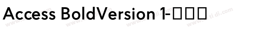 Access BoldVersion 1字体转换